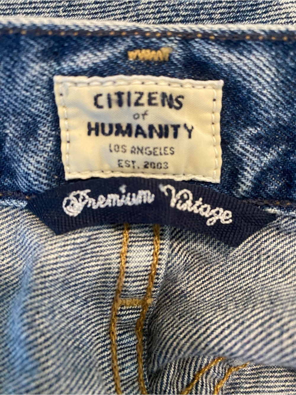 Aritzia Citizens of Humanity Premium Vintage Charlotte High Rise Straight SZ 24 - Picture 15 of 16